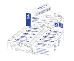 Gomma Rasoplast 63 x 13 x 23 mm bianco per matita box 20 pezzi - 16171