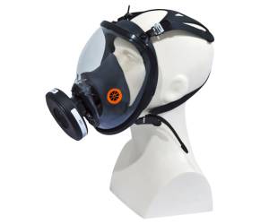 Maschera completa M9300 Strap Galaxy policarbonato silicone nero arancio - 16996