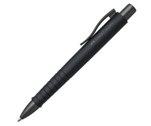Penna a sfera a scatto Poly Ball Punta 0,7 mm fusto all black Faber Castell - 12597