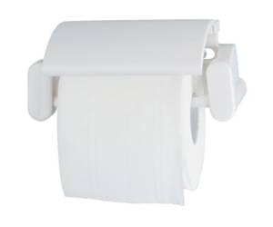 Portarotolo carta igienica ABS 17 × 11,7 × 7 cm bianco - 14877