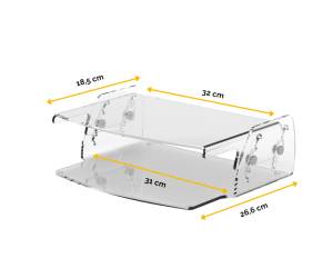 Supporto monitor regolabile Clarity 35x25,6x7,13 cm - 16665