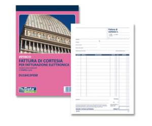 Blocco fatture di cortesia - 33-33-33 copie autoricalcanti - 21,5 x 14,8 cm - conf. 5 pezzi - Data Ufficio - DU16413FE00 - 8008842585237 - DMwebShop
