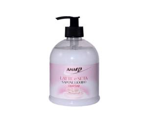 Sapone liquido - in dispenser - 500 ml - latte e seta - Amati - 112306001196 - 8004393001196 - DMwebShop