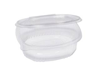 Contenitori ovali in PET - con coperchio incernierato - 18 x 15,1 x 6,5 cm - conf. 50 pezzi - Europack - 1507310001 - 8007626780523 - DMwebShop