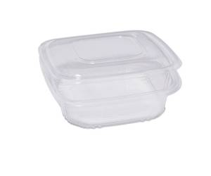 Contenitori in PP - con coperchio incernierato - 18,5 x 18,5 x 5,2 cm - conf 50 pezzi - Europack - 48421042 - 8007626780097 - DMwebShop