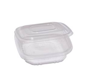 Contenitori in PP con coperchio incernierato 15,5 x 15,5 x 3,7 cm - 18827