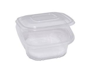 Contenitori in PP con coperchio incernierato 15,5 x 15,5 x 5,7 cm - 18855