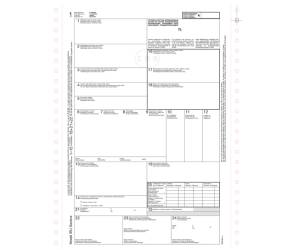 Lettera di vettura internazionale CMR MC 12 x 24 cm 5 copie autoricalcanti - 19155