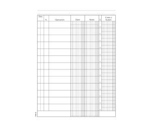 Registro Conto Corrente Banca 96 pagine 21 x 15,5 cm - 19665