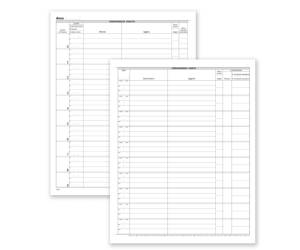 Registro corrispondenza arrivo partenza 50 pagine 31 x 24,5 cm - 19322