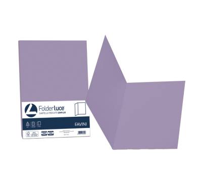 Cartelline semplici Luce - 200 gr - 25 x 34 cm - violetto - conf. 50 pezzi - Favini - A50J664 - 8007057262162 - DMwebShop