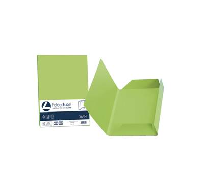 Cartelline 3 lembi Luce - 200 gr - 24,5 x 34,5 cm - pistacchio - conf. 25 pezzi - Favini - A50M434 - 8007057263350 - DMwebShop