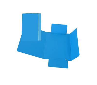 Cartellina con elastico - cartone plastificato 3 lembi - 17 x 25 cm - azzurro - conf. 10 pezzi - Cart. Garda - CG0040LBXXXAE06 - 37538A - DMwebShop