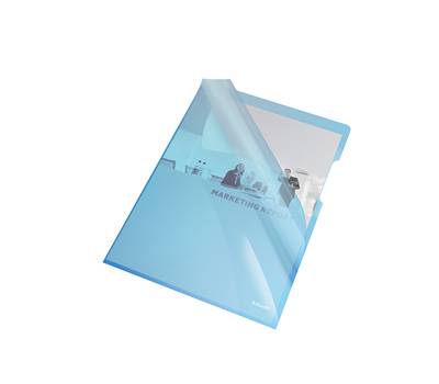 Cartelline a L PVC liscio - 21 x 29,7 cm - blu cristallo - conf. 25 pezzi - Esselte - 55435 - 5902812554359 - DMwebShop