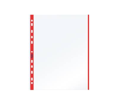 Buste forate con banda colorata Linear buccia - 21 x 29,7 cm - rosso - conf. 10 pezzi - Favorit - 100460030 - 8006779318409 - DMwebShop