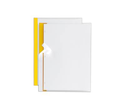Cartelline Poli 200 PPL - 21 x 29,7 cm - trasparente dorso Giallo - conf. 10 pezzi - Sei Rota - 66230506 - 8004972015767 - DMwebShop