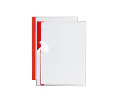 Cartelline Poli 200 PPL - 21 x 29,7 cm - trasparente dorso Rosso - conf. 10 pezzi - Sei Rota - 66230512 - 8004972015736 - DMwebShop