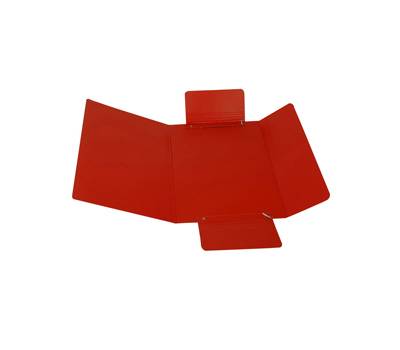 Cartellina con elastico presspan 3 lembi - 700 gr - 25 x 34 cm - rosso - conf. 10 pezzi - Cart. Garda - CG0032PBXXXAE02 - 51438A - DMwebShop