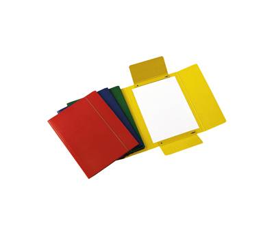 Cartellina con elastico presspan 3 lembi - 700 gr - 25 x 34 cm - colori assortiti - conf. 10 pezzi - Cart. Garda - CG0032PBXXXAE15 - 8001182002709 - DMwebShop