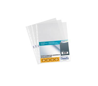 Buste forate Special PP Superior buccia - 21 x 29,7 cm - trasparente - conf. 50 pezzi - Favorit - 100460026 - 8006779001301 - DMwebShop