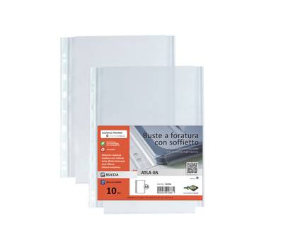 Buste forate con soffietto Atla GS - buccia - 21 x 29,7 cm - conf. 10 pezzi - Sei Rota - 662506 - 8004972018881 - DMwebShop