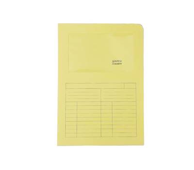 Cartelline a L con finestra Sintex - cartoncino - 120 gr - 22 x 31 cm - giallo - conf. 50 pezzi - Blasetti - 570 - 8007758005709 - DMwebShop