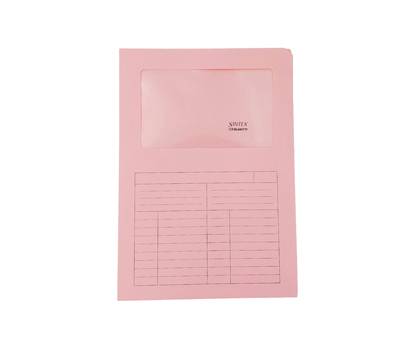 Cartelline a L con finestra Sintex cartoncino - 120 gr - 22 x 31 cm - rosa - conf. 50 pezzi - Blasetti - 574 - 8007758005747 - DMwebShop