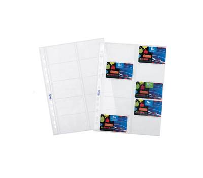 Buste forate porta cards PPL 10 tasche - 21,5 x 29,7 cm - trasparente - conf. 10 pezzi - Favorit - 100460075 - 8006779002506 - DMwebShop