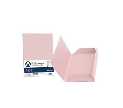 Cartelline 3 lembi Acqua - 200 gr - 24,5 x 34,5 cm - rosa - conf. 25 pezzi - Favini - A50S434 - 8007057260212 - DMwebShop