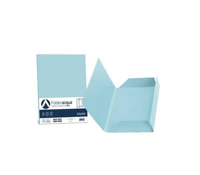 Cartelline 3 lembi Acqua - 200 gr - 24,5 x 34,5 cm - celeste - conf. 25 pezzi - Favini - A50T434 - 8007057260229 - DMwebShop