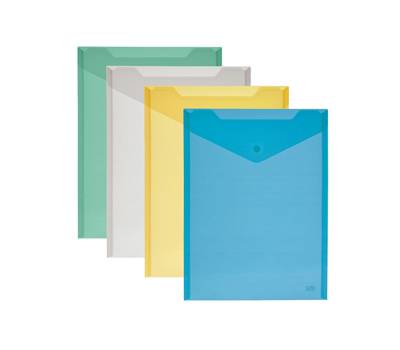 Busta con bottone - formato verticale - 18 x 25 cm - colori assortiti - conf. 12 pezzi - Lebez - 80198 - 8007509062289 - DMwebShop