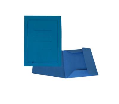 Cartelline 3 lembi con stampa cartoncino Manilla 200 gr 25 x 33 cm azzurro Cart Garda CG0111MLSXXAJ06 - 4747