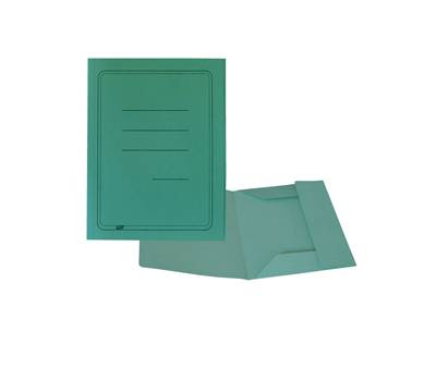 Cartelline 3 lembi con stampa cartoncino Manilla 200 gr 25 x 33 cm verde Cart Garda CG0111MLSXXAJ03 - 4746