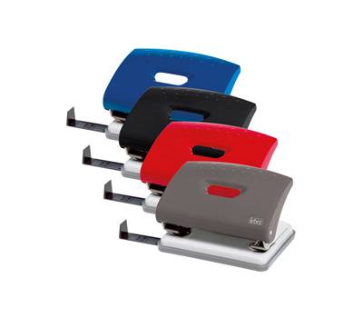 Perforatore - massimo 16 fogli - 2 fori - passo 8 cm - rosso - Lebez - 1270-N - 8007509012703 - DMwebShop
