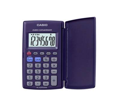 Calcolatrice tascabile - HL-820VERA - 8 cifre - blu - Casio - HL-820VERA-WA-EP - 4549526613722 - DMwebShop