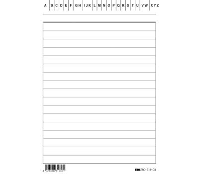 Schede in cartoncino rigate - 15 x 10,5 cm - verticale - conf. 100 pezzi - Edipro - E3103BL - 8023328310318 - DMwebShop