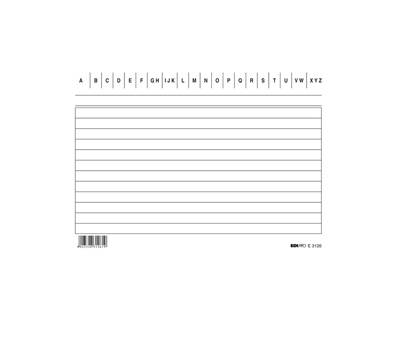 Schede in cartoncino rigate - 15 x 10,5 cm - orizzontale - conf. 100 pezzi - Edipro - E3126BL - 8023328312619 - DMwebShop