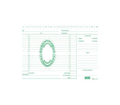 Schede in cartoncino per dentisti - 17 x 24 cm - verde - conf. 100 pezzi - Edipro - E3529 - 8023328352912 - DMwebShop