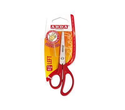 Forbici per mancini Left - impugnatura ABS - lame in acciaio - 13 cm - colori assortiti - Arda - FA1206 - 8003438011169 - DMwebShop