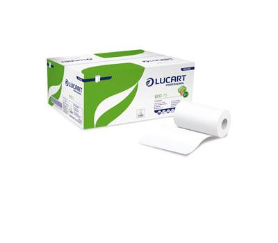 Asciugamani in rotolo Eco 70 Mini 2 veli goffratura micro 18,5 gr bianco - 378