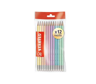 Matita in grafite Swano pastel gradazione HB con gommino - 16182