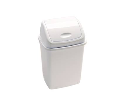 Pattumiera con coperchio basculante Rif Basic 36x29x55 cm 35 lt bianco Medial 909035 - 705 Pattumiera con coperchio basculante Rif Basic 36x29x55 cm 35 lt bianco Medial 909035 - 705