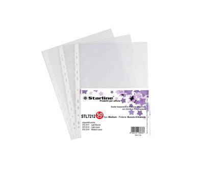 Buste forate Medium buccia - 22 x 30 cm - trasparente - conf. 50 pezzi - Starline - 662212stl - DMwebShop
