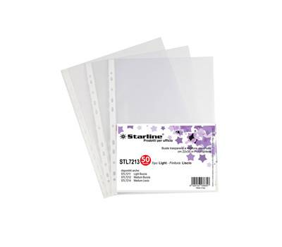 Buste forate Light - liscio - 22 x 30 cm - trasparente - conf. 50 pezzi - Starline - 662204stl - DMwebShop
