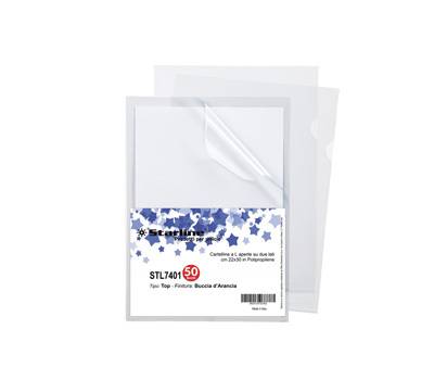 Cartellina a L Top buccia - 22 x 30 cm - trasparente - conf. 50 pezzi - Starline - 662303stl - DMwebShop