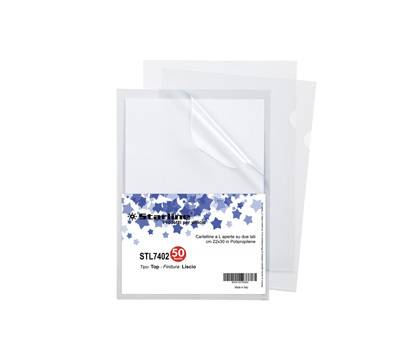 Cartellina a L Top liscio - 22 x 30 cm - trasparente - conf. 50 pezzi - Starline - 662319stl - DMwebShop