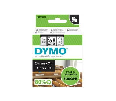 Nastro D1 537130 - 24 mm x 7 mt - nero-bianco - Dymo - S0720930 - 5411313537131 - DMwebShop