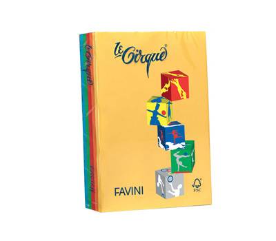 Carta Le Cirque - A4 - 80 gr - mix 5 colori intensi - conf. 500 fogli - Favini - A71X514 - 8025478321060 - DMwebShop