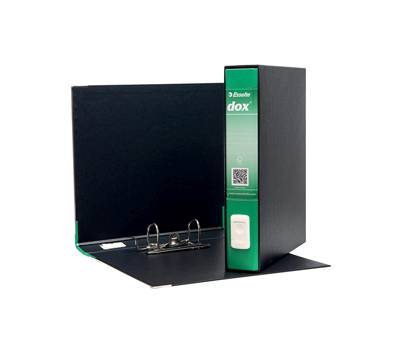 Registratore 4 - dorso 5 cm - commerciale - 23 x 29,7 cm - verde - Esselte - Dox - D26414 - 8004389087661 - DMwebShop