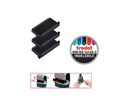 Tampone di ricambio 6/4912 - nero - conf. 3 pezzi - Trodat - 1493 - 9008056014935 - DMwebShop